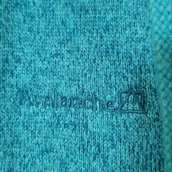 AVALANCHE blue green full zip front fleece jacket - Picture 8 of 13